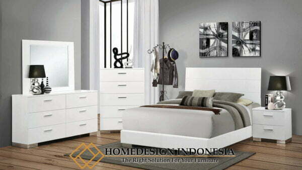 Tempat Tidur Minimalis Putih Duco Modern Design HD-0010