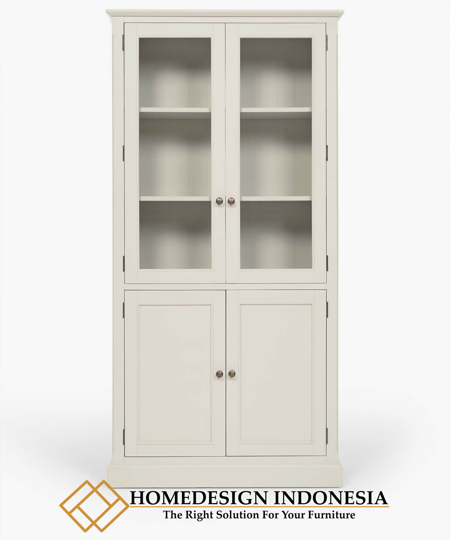 Lemari Pajangan Minimalis Putih Duco Kitchen Interior Design HD-0178