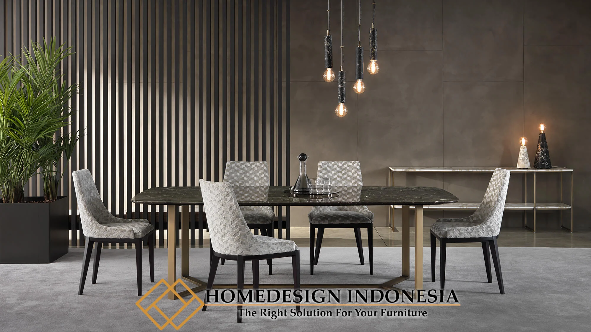 Meja Makan Minimalis Elena New Simple Elegant Style HD-0106