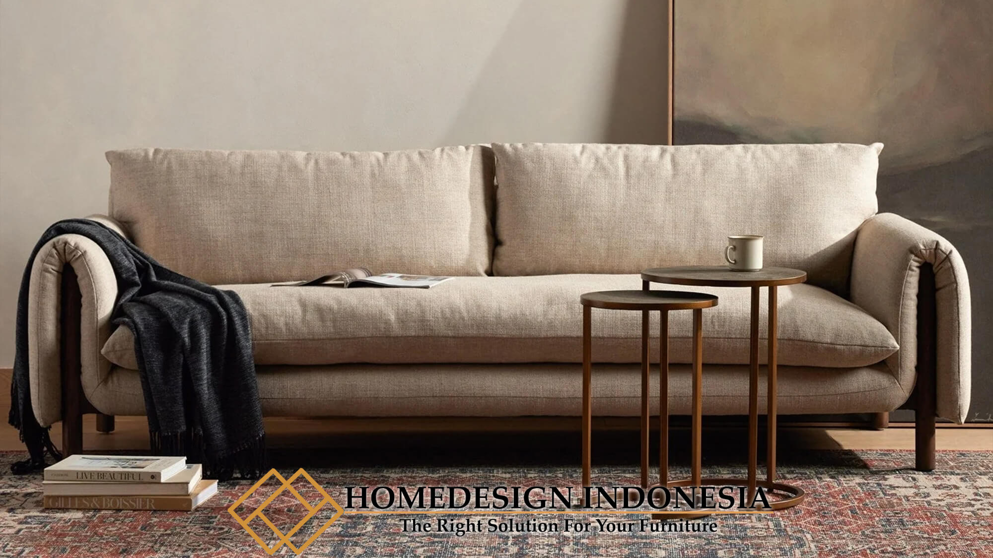 Sofa Minimalis Jati Modern Design Softly Royal Foam HD-0127