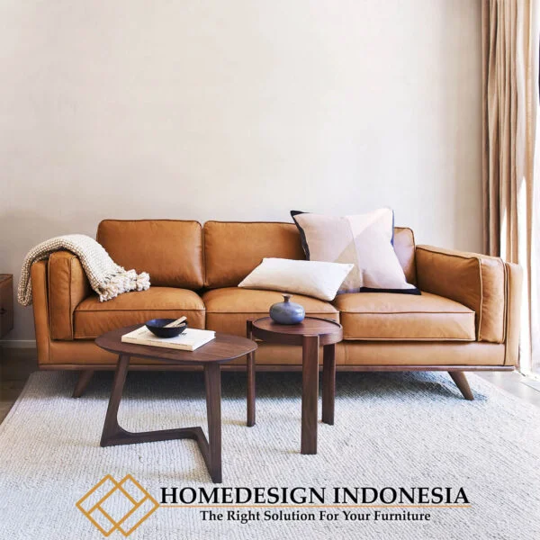 Sofa Minimalis Jati Terbaru Natural Brown Color HD-0118