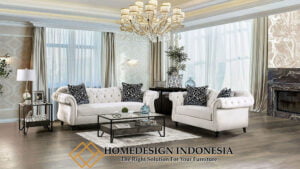 Sofa Tamu Minimalis Jepara Klasik Chester Style HD-0209