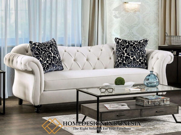 Sofa Tamu Minimalis Jepara Klasik Chester Style HD-0209.1