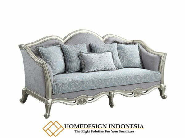 Sofa Tamu Minimalis Mewah Jepara Luxury Silver HD-0213.1