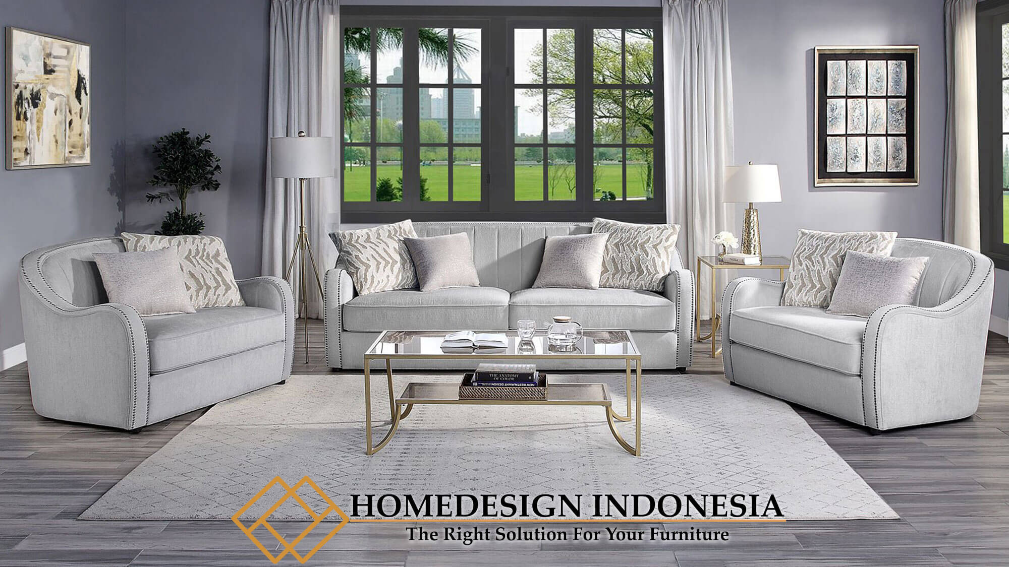 Sofa Tamu Minimalis Modern Excellent Softly Upholstery HD-0216