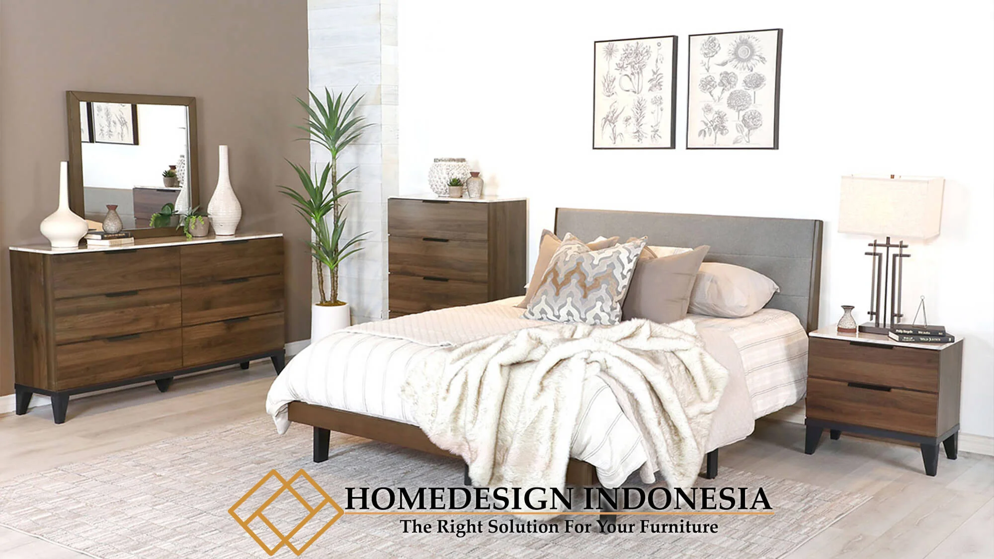 Kamar Set Jati Minimalis Modern Style Best Design HD-0325