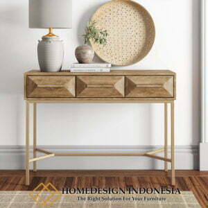 Meja Konsol Minimalis Desain Industrial Simple Stainless HD-0290