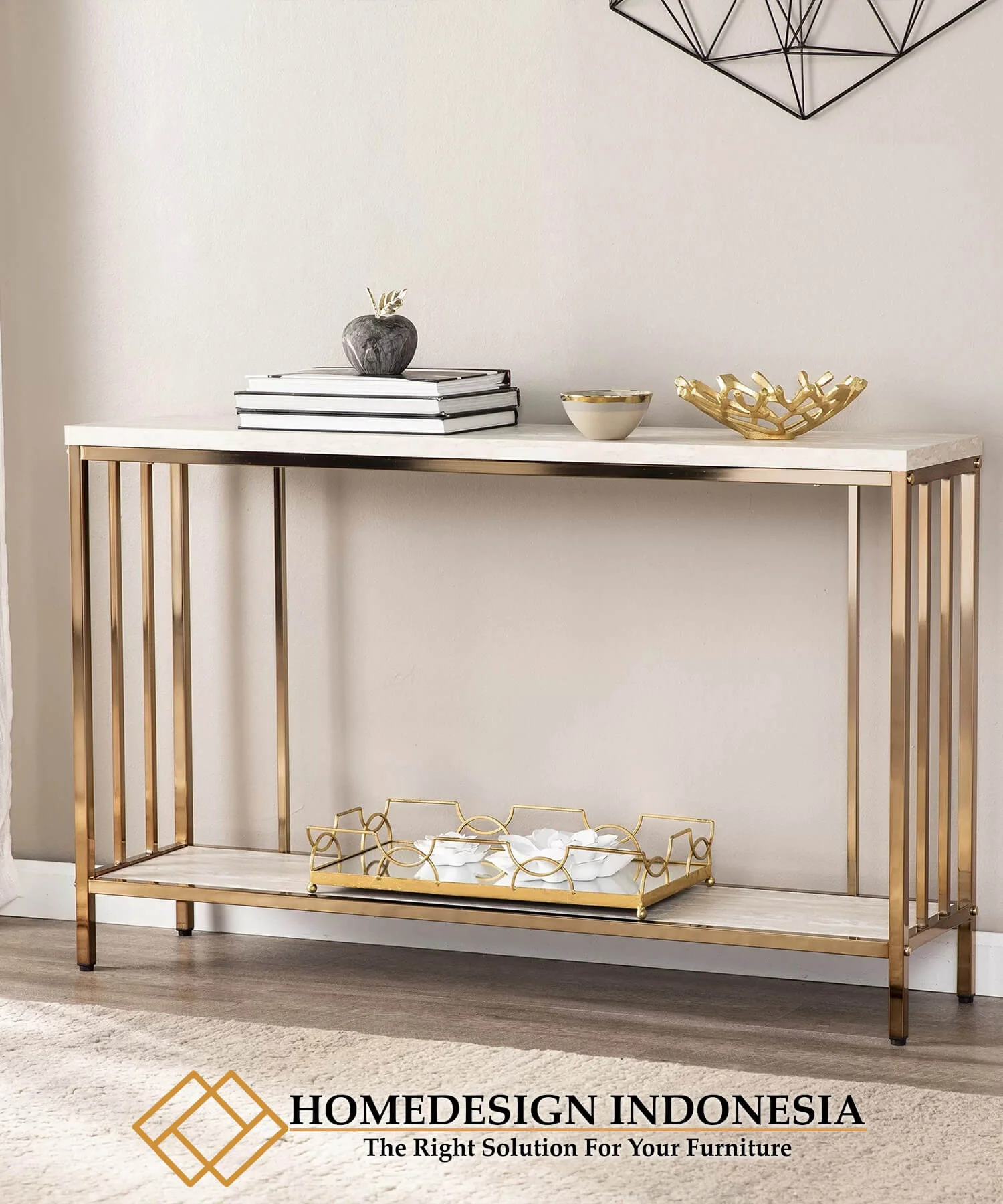 Meja Konsul Minimalis Mewah Stainless High Design Quality HD-0295