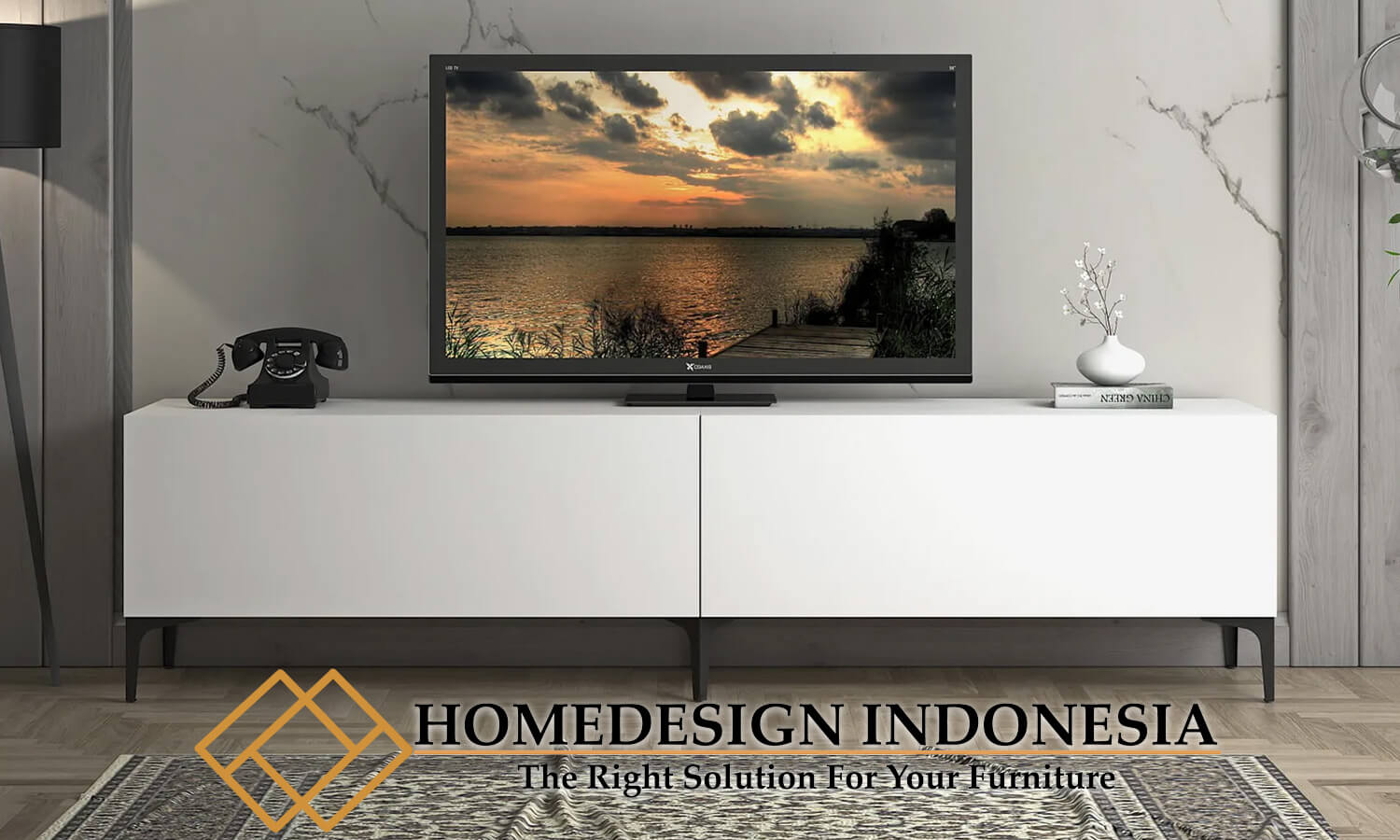 Desain Bufet TV Minimalis Terbaru Modern Style HD-0472
