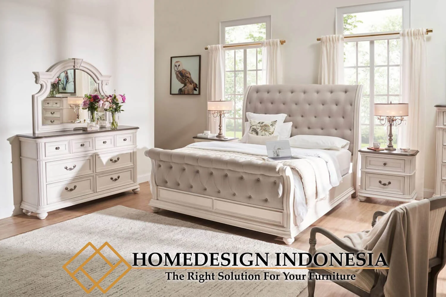 Kamar Set Minimalis Fringilla Exotic Classic Luxury HD-0649