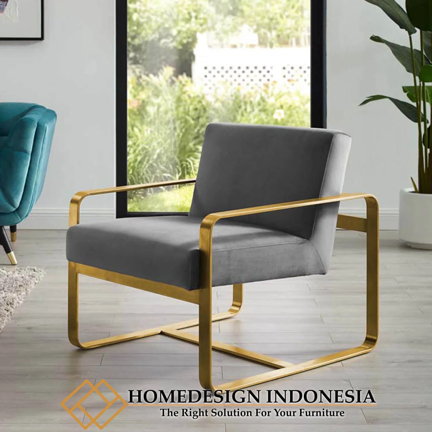 Kursi Sofa Minimalis Terbaru Luxury Stainless HD-0692