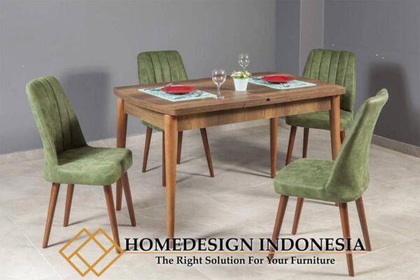 Meja Makan Jati Minimalis Natural Furniture New Model HD-0588