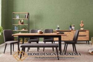 Meja Makan Minimalis Terbaru Top Jati TPK Perhutani HD-0516