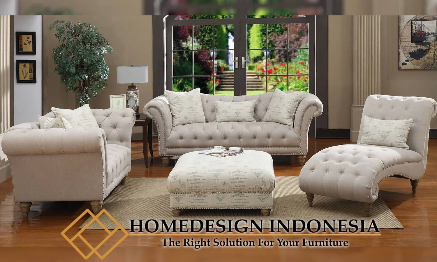 Set Sofa Minimalis Mewah Klasik Elegant Style HD-0631