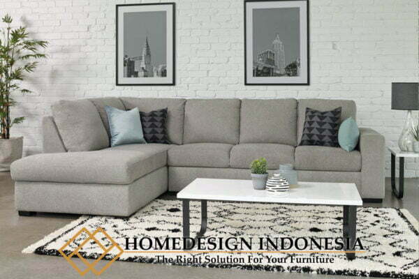 Sofa Tamu L Minimalis Elegant Luxury Set Interior HD-0577