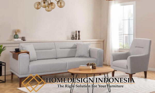 Sofa Tamu Minimalis Grey Luxury Fabric Color HD-0501