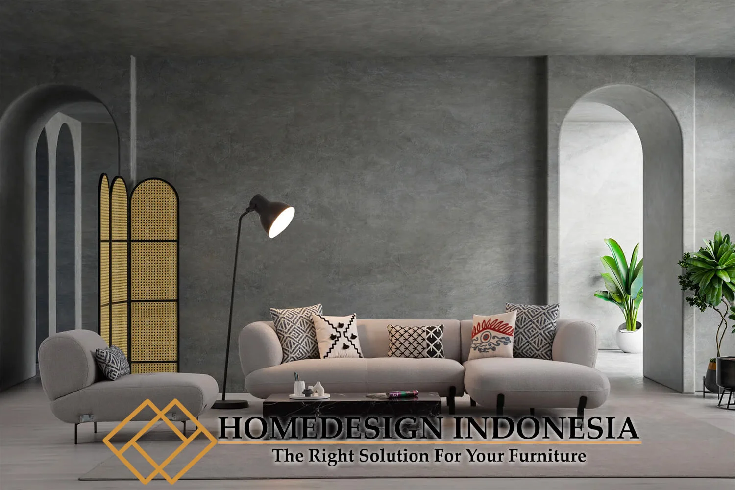 Sofa Tamu Sudut Terbaru Minimalis Simply New Design HD-0573