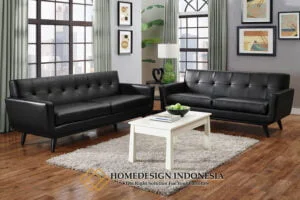 Set Sofa Minimalis Terbaru Vintage Classic Blacked HD-0728