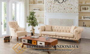 Sofa Tamu Minimalis Chesterfield Desain Modern HD-0706
