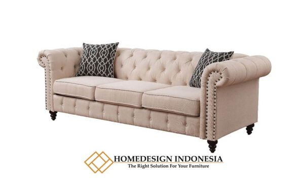 Sofa Tamu Minimalis Chesterfield Softly Fabric HD-0768.1