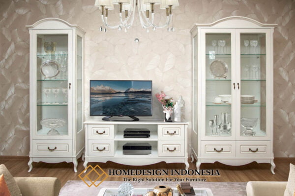 Bufet TV Minimalis Putih Duco Elegant Simple Design HD-0856