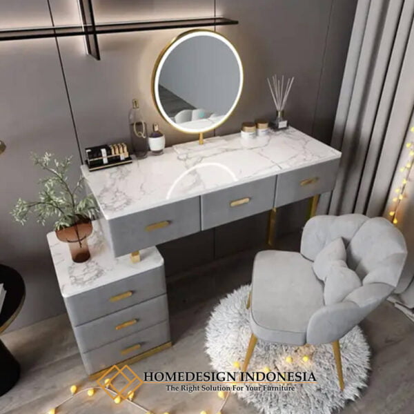 Meja Rias Modern Minimalis Beauty Vanity Room HD-0849
