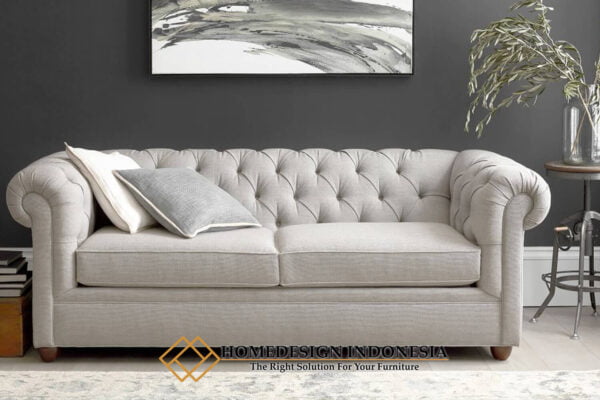 Sofa Minimalis Chesterfield Terbaru White Classic Color HD-0900