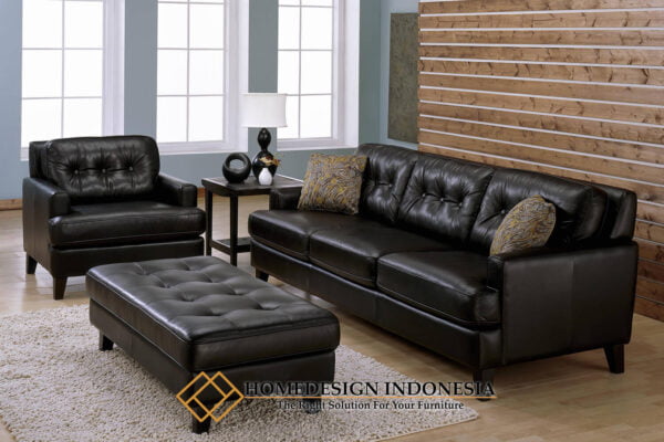 Sofa Tamu Minimalis Klasik Black Color Design HD-0908