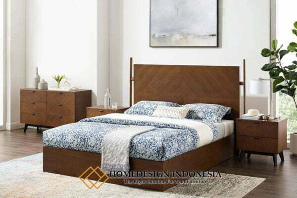 Tempat Tidur Minimalis Jati Natural Klasik Simple HD-0815