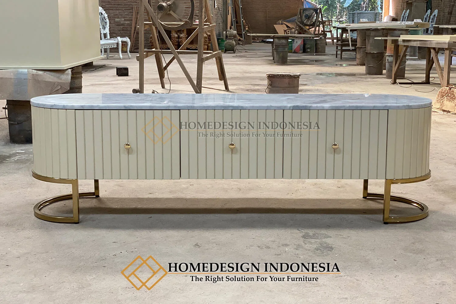 Bufet Minimalis Jepara High Design Stainless Steel Model HD-20