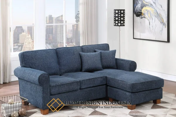 Sofa Sudut Minimalis Klasik Jati Simple Interior Minimalist HD-0971