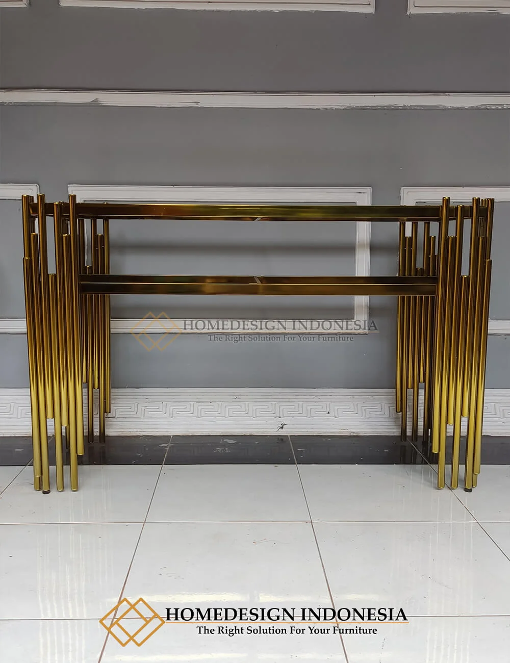 Meja Konsol Mewah Minimalis Stainless High Quality HD-128