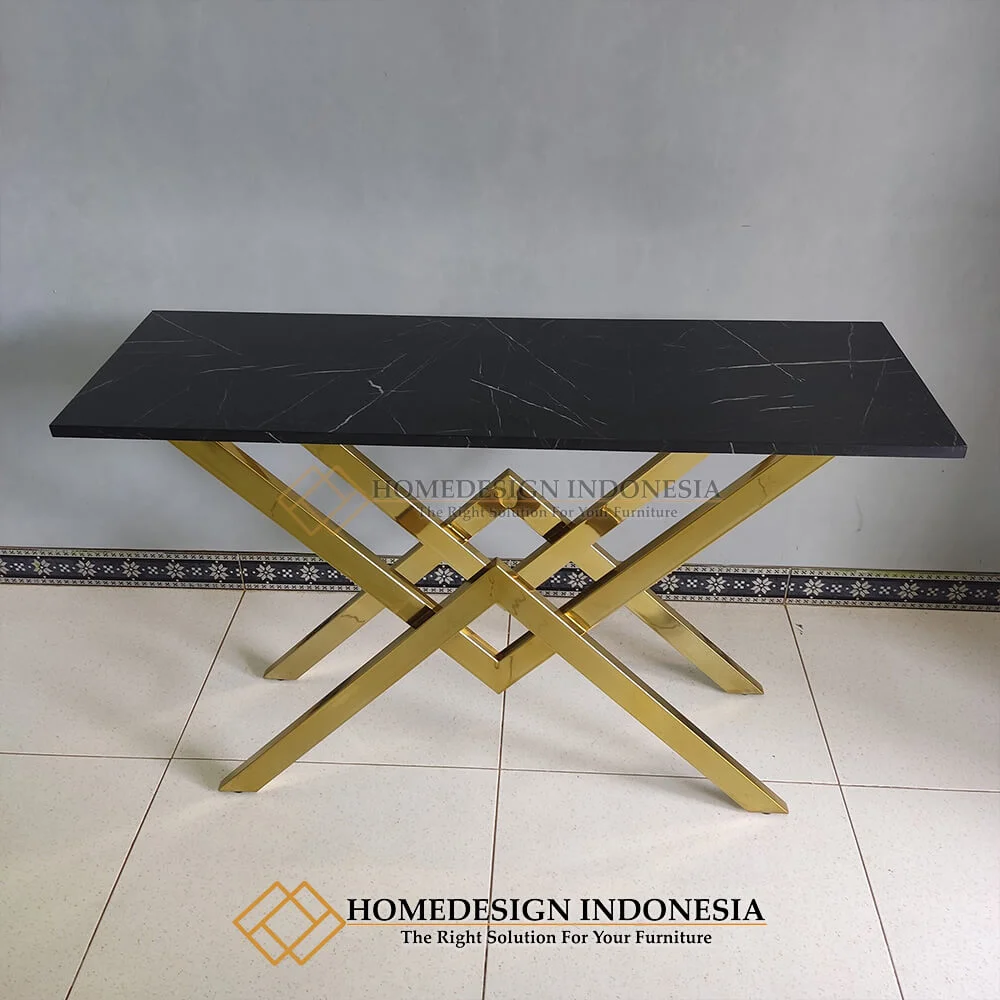 Meja Konsul Minimalis Stainless Elegant Design Futuristic HD-132