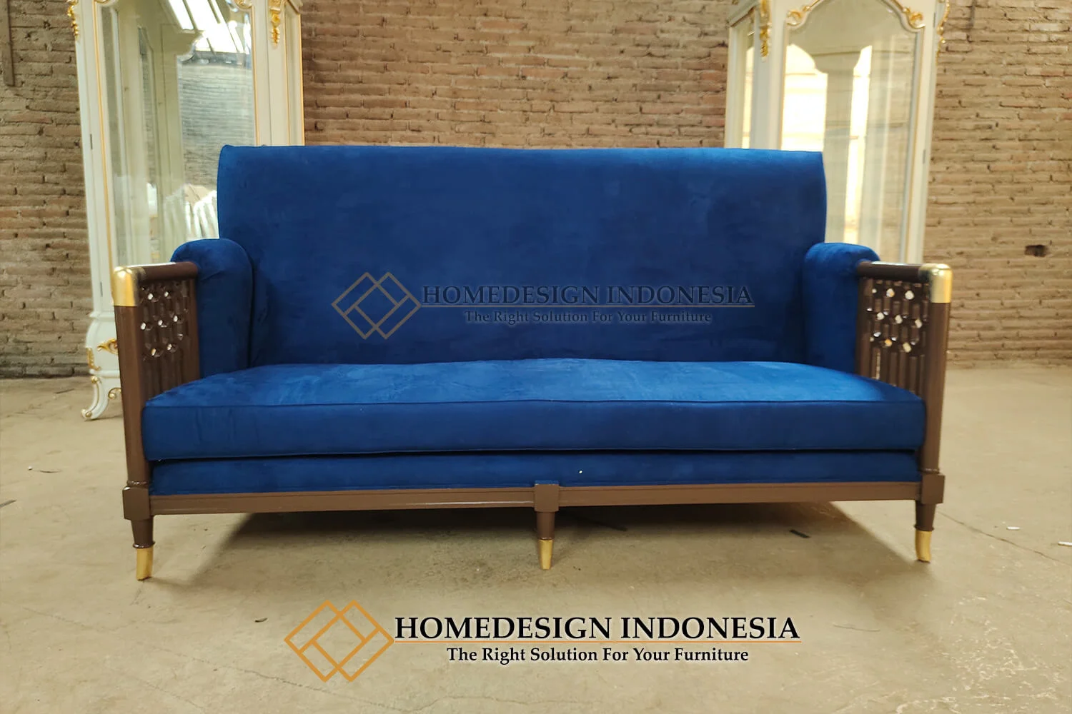 Sofa Minimalis Terbaru Blue Navy Elegant Color HD-115