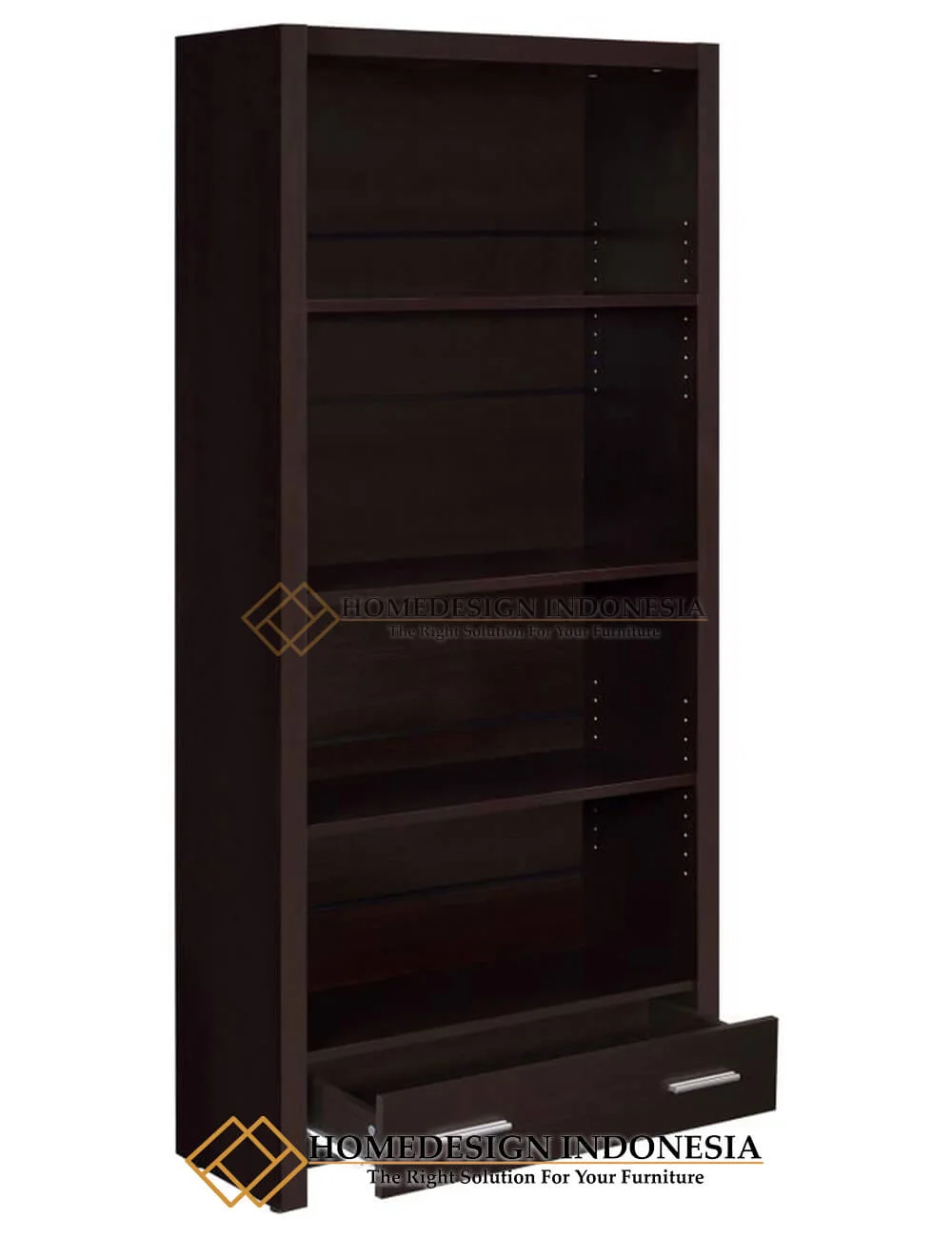 Lemari Buku Minimalis Jati New Modern Design HD-216.1