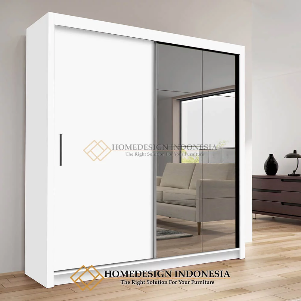 Lemari Pakaian Pintu Geser Minimalis Style High Quality HD-204