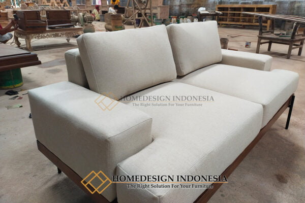 Sofa Tamu Modern Minimalis 2 Seater Beauty Sofa Bed HD-185.2