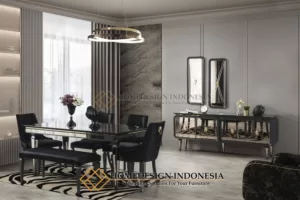 Set Meja Makan Minimalis Modern Tiffana Elegant Model HD-259