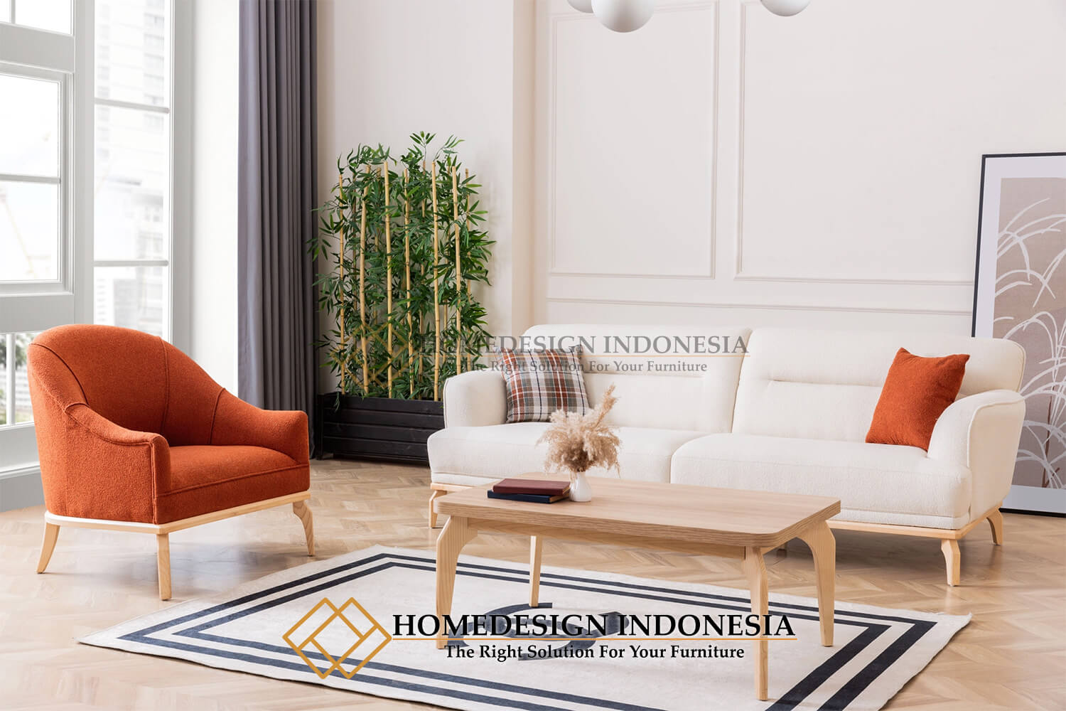 Set Sofa Minimalis Modern Watebase Color Natural Simple HD-237