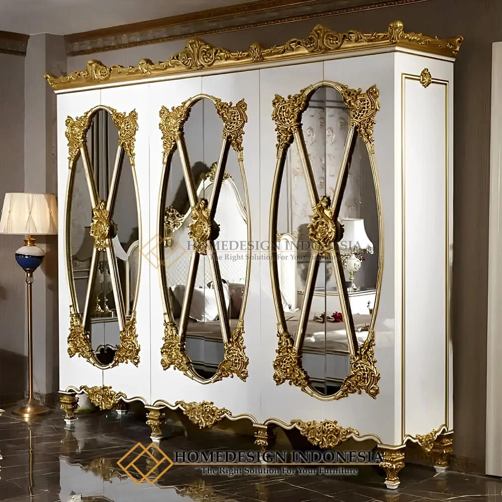 Desain Lemari Pakaian Mewah Terbaru Best Furniture Jakarta HD-457