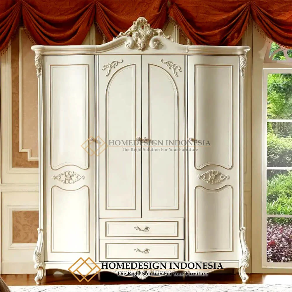 Lemari Pakaian Mewah Cantik New Furniture Jakarta Released HD-410