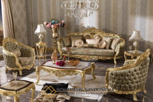 Desain Sofa Tamu Mewah Klasik Luxurious Carving HD-490
