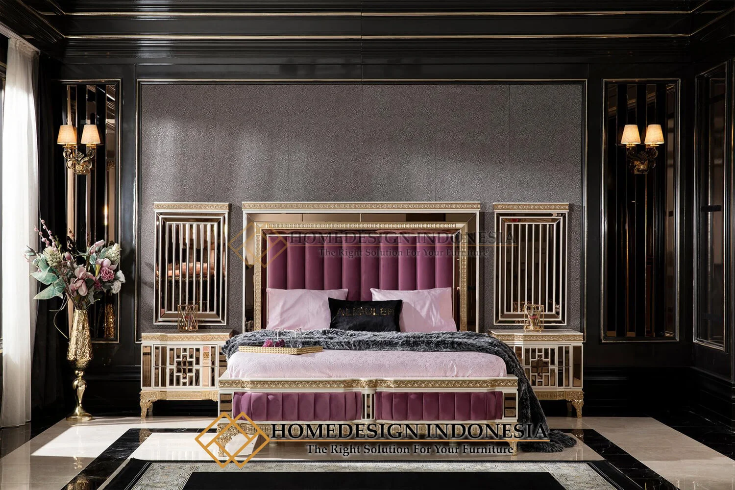 Kamar Set Mewah Modern Elegant Full Glass Design HD-531