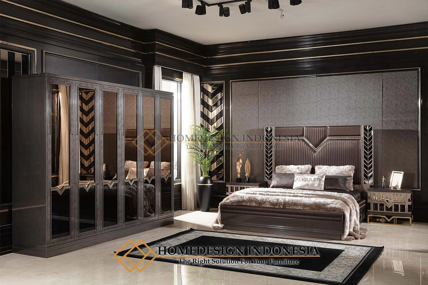Kamar Set Mewah Terbaru High Design Luxury Style HD-533 Kamar Set Mewah Terbaru High Design Luxury Style HD-533