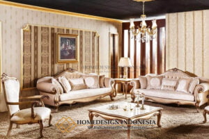 Sofa Tamu Mewah Terbaru Velleza Classic Luxury Carving HD-491