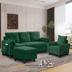 Sofa Tamu Minimalis New Softly Fabric Royal Foam HD-586