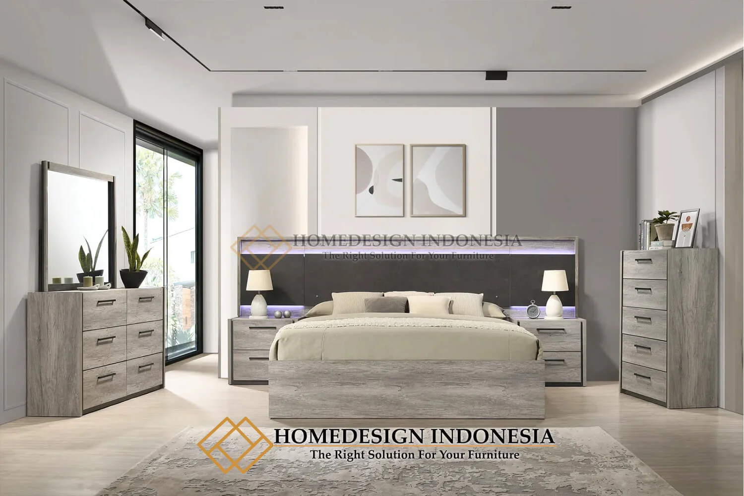 Tempat Tidur Minimalis Terbaru Great Quality Wood HD-668