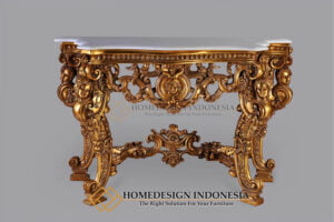 Meja Konsol Mewah Ukiran Klasik Kingdom Luxury Furniture Jepara HD-728
