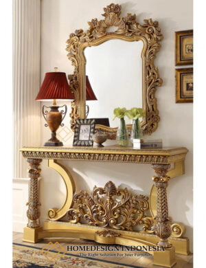 Meja Konsol Mewah Ukiran Klasik New Furniture Jepara HD-764