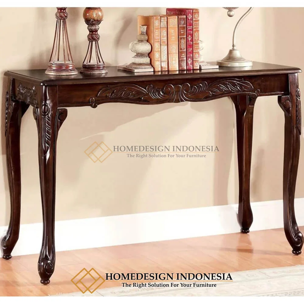 Meja Konsul Jati Mewah Natural New Furniture Jepara HD-774